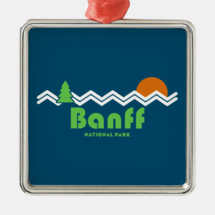 Banff National Park Retro Ornament Aus Metall