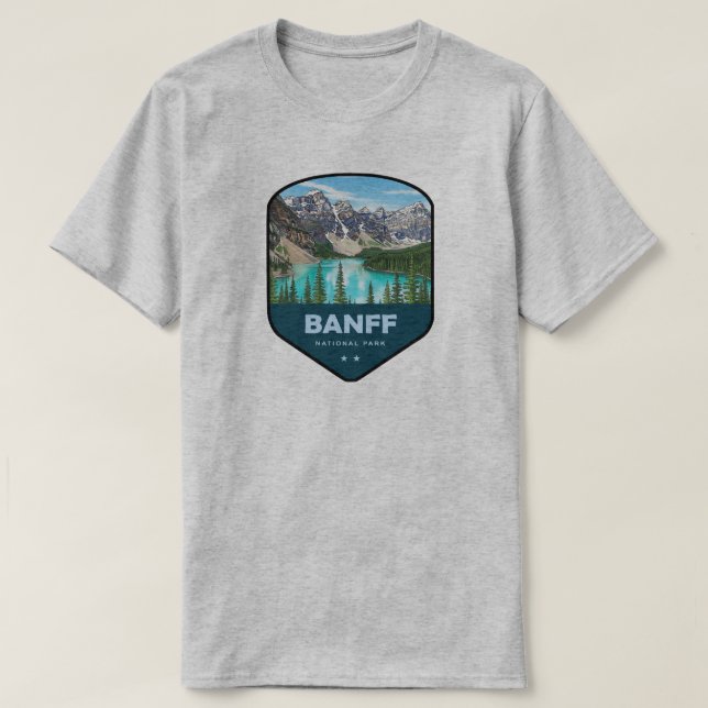 Banff National Park Shield T-Shirt (Design vorne)