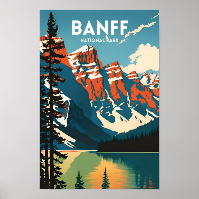Banff National Park Travel Poster (Vorne)