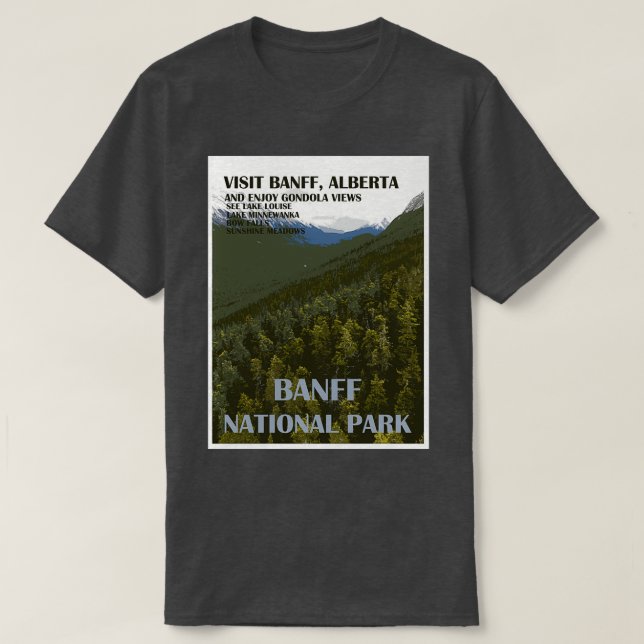 Banff National Park Travel T-Shirt (Design vorne)