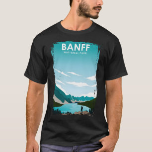 Banff National Park Vintage Minimal Retro Natur T T-Shirt