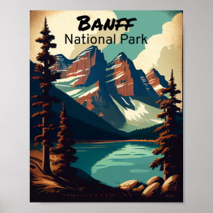 Banff National Park Vintage Poster