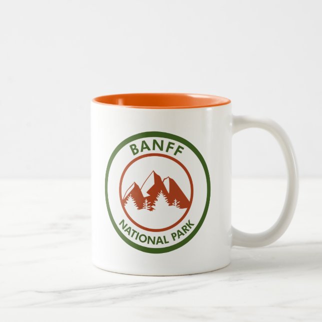 Banff National Park Zweifarbige Tasse (Rechts)