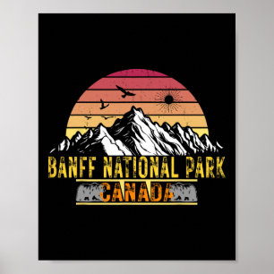 Banff Nationalpark Alberta Kanada Camping Wandern Poster