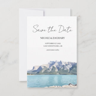 Banff Nationalpark - Flache Save The Date Karte