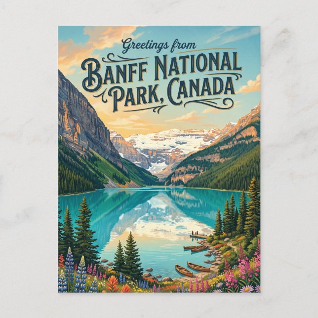 Banff-Nationalpark Kanada Postkarte (Vorderseite)