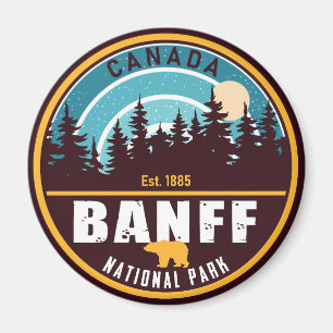 Banff Nationalpark Kanada Reise Vintage Magnet