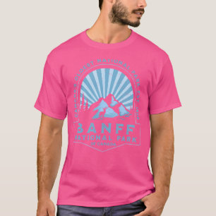 Banff Nationalpark Kanada Retro Vintage Wandern T-Shirt