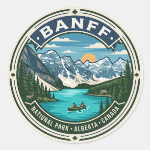 Banff-Nationalpark Kanada Runder Aufkleber