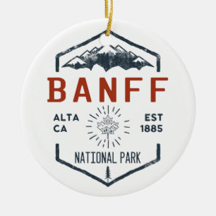Banff Nationalpark Kanada Vintag erschüttert Keramik Ornament
