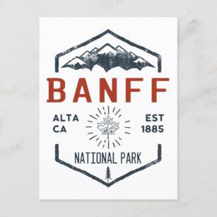 Banff Nationalpark Kanada Vintag erschüttert Postkarte