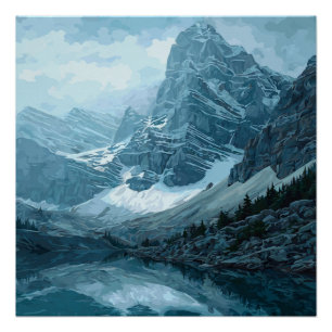 Banff Nationalpark Kanada Vintage Reise Poster