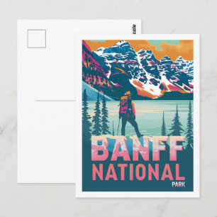 Banff Nationalpark Kanada Vintage Reiseort Postkarte