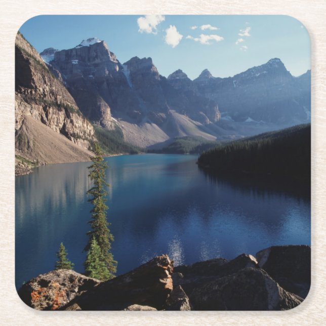 Banff Nationalpark Moraine Lake Rechteckiger Pappuntersetzer (Vorderseite)