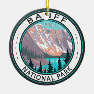 Banff Nationalpark Moraine Vintager See Keramik Ornament