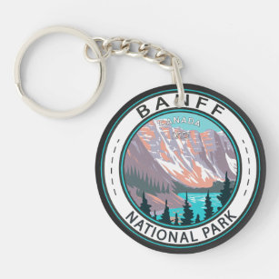 Banff Nationalpark Moraine Vintager See Schlüsselanhänger