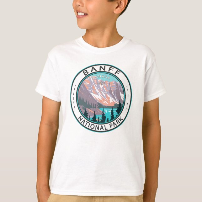 Banff Nationalpark Moraine Vintager See T-Shirt (Vorderseite)