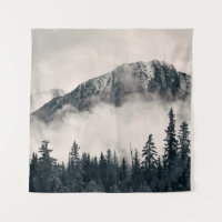 Banff Nationalpark nebelige Berge und Wälder in