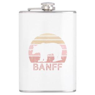 Banff Nationalpark Retro Bear Flachmann