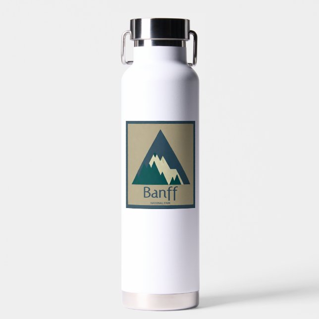 Banff Nationalpark Rustikal Trinkflasche (Vorne)