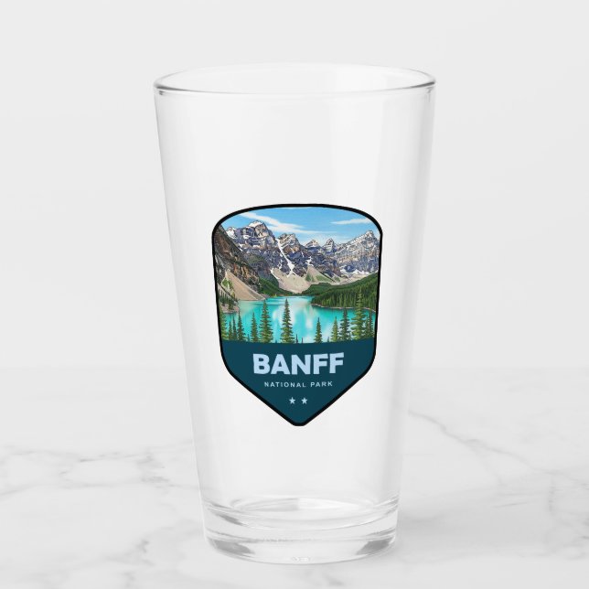 Banff-Nationalpark-Schild Glas (Vorderseite)