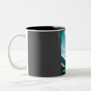 Banff Nationalpark Vintag Minimal Retro Natur Zweifarbige Tasse