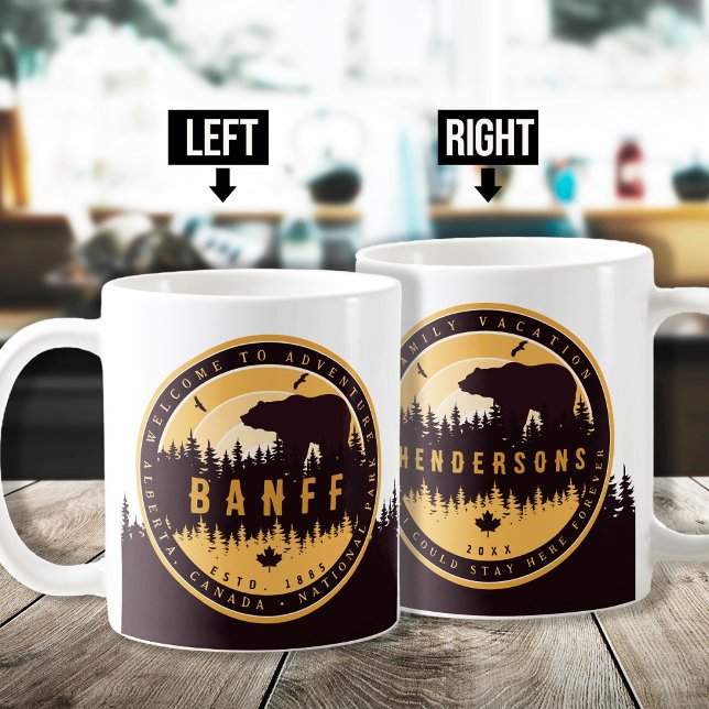 Banff NP Canada Rocky Mountains Vintag Souvenirs Kaffeetasse (Von Creator hochgeladen)