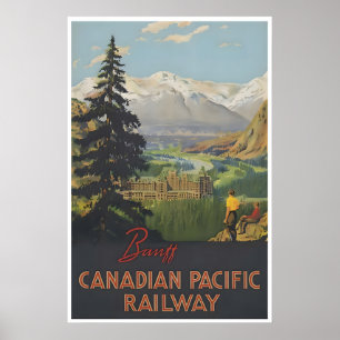 Banff-Reiseposter Alberta Kanada Kunst Kanadisch Poster