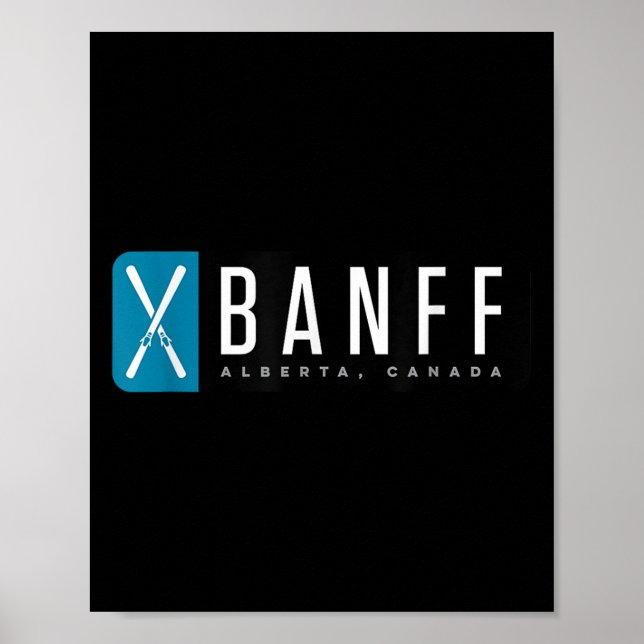 Banff Skifahren  Poster (Vorne)