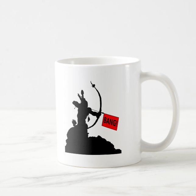 "BANG!" Arrow Funny Mug Tasse (Rechts)