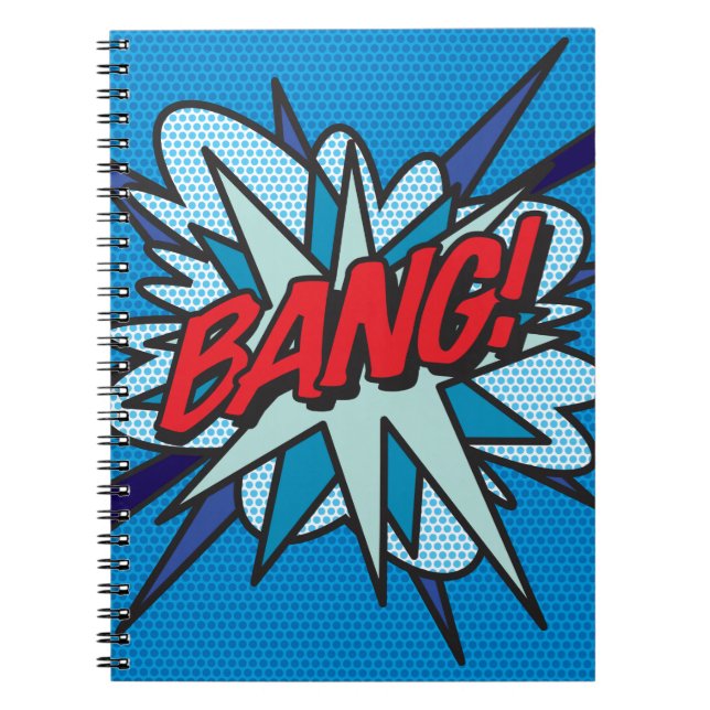 BANG Fun Retro Comic Book Notizblock (Vorderseite)