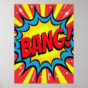 BANG! Pop Art Comic Style Poster