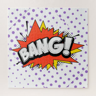 Bang Retro Action Comic Buchblase Puzzle