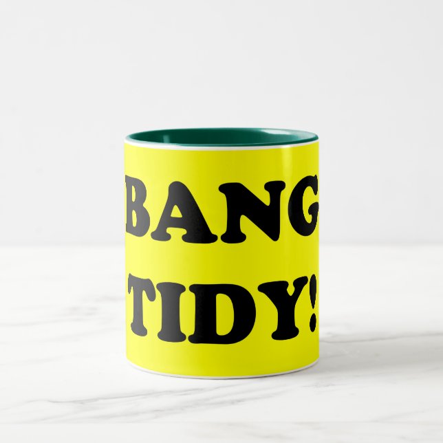 "BANG TIDY!" ZWEIFARBIGE TASSE (Mittel)
