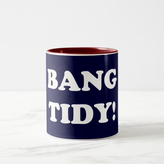 "BANG TIDY!" ZWEIFARBIGE TASSE (Mittel)