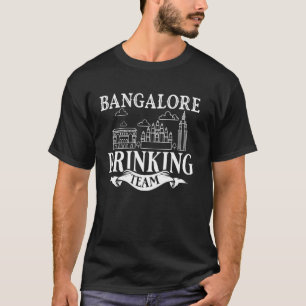 Bangalore Indien Stadt Trip Skyline Karte Reise T-Shirt