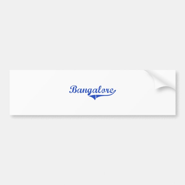Bangalore-Stadt-Klassiker Autoaufkleber (Vorne)