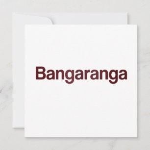 Bangaranga Lustige Grußkarte Skurrile Retro-Meme Feiertagskarte