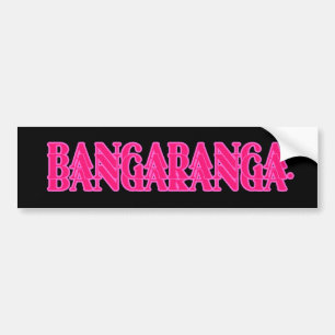 Bangaranga Song Lyric Word (Hot Pink) Autoaufkleber