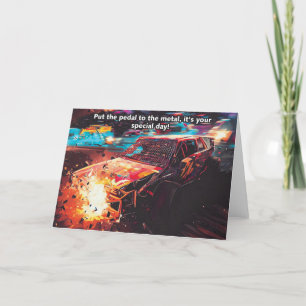 Banger Racing Geburtstagskarte Karte