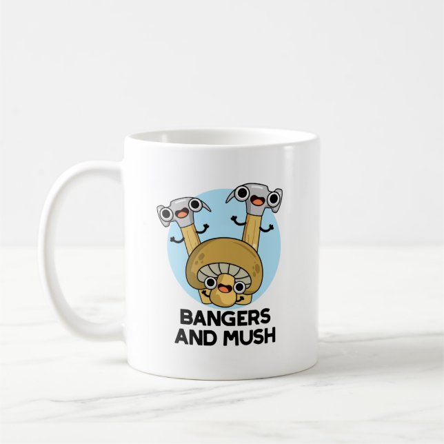 Bangers and Mush Funny English Food Puff Kaffeetasse (Links)