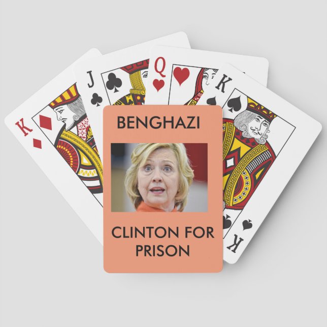 BANGHAZI CLINTON FÜR GEFÄNGNIS SPIELKARTEN (Rückseite)