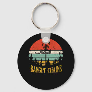 Bangin Chains Retro Disc Golf Frisbee Sport Schlüsselanhänger