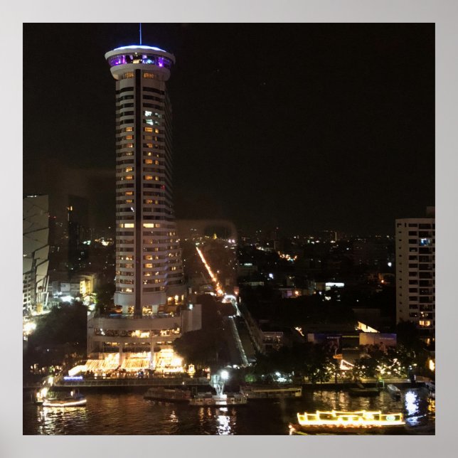 Bangkok bei Nacht Poster (Vorne)