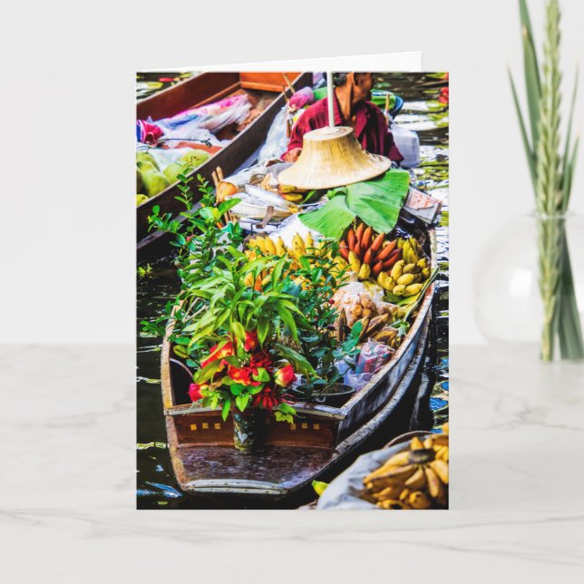 Bangkok | Floating Market Karte (Vorderseite)