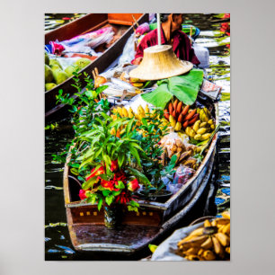 Bangkok   Floating Market Poster