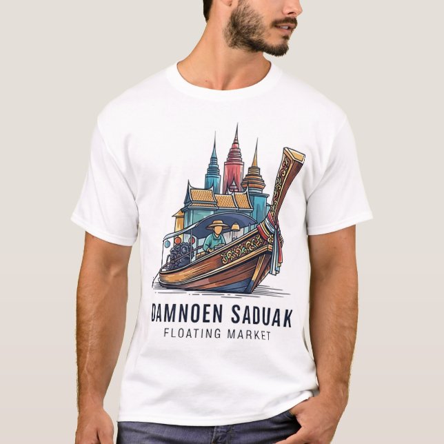 BANGKOK FLOATING MARKET T-Shirt (Vorderseite)