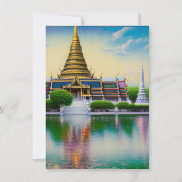Bangkok ist die Hauptstadt-Stadt Thailands und ein Dankeskarte