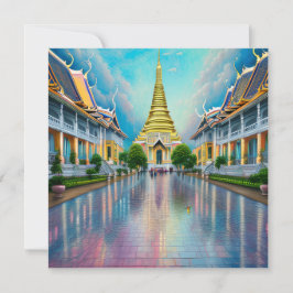 Bangkok ist die Hauptstadt-Stadt Thailands und ein Mitteilungskarte