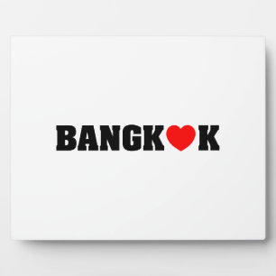 BANGKOK-LIEBE FOTOPLATTE